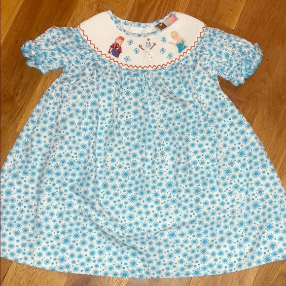 elsa smocked dress